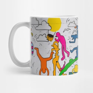 Graffiti Neck Gator Colorful Dancing Mural Urban Art Mug